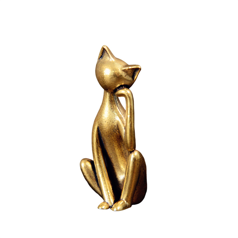 Vintage Collectible Christmas Ornaments - Meditation Cat Figurines Vintage Cats Ornament