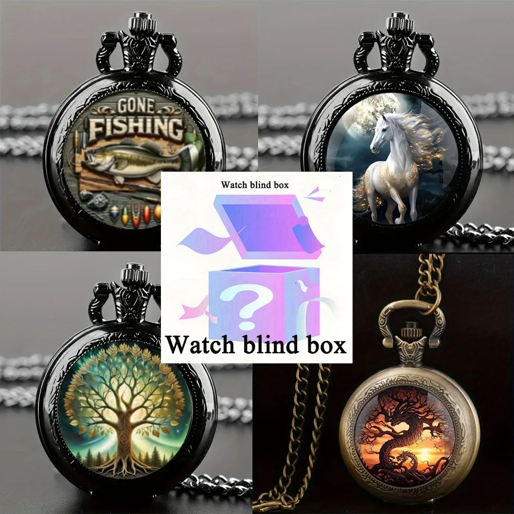 Vintage Collection - Mixed Pattern Vintage Pocket Watch Blind