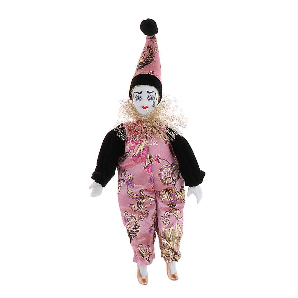 22cm Porcelain Clown Dolls Col - Vintage Collectible Porcelain Dolls ulasan dan harga