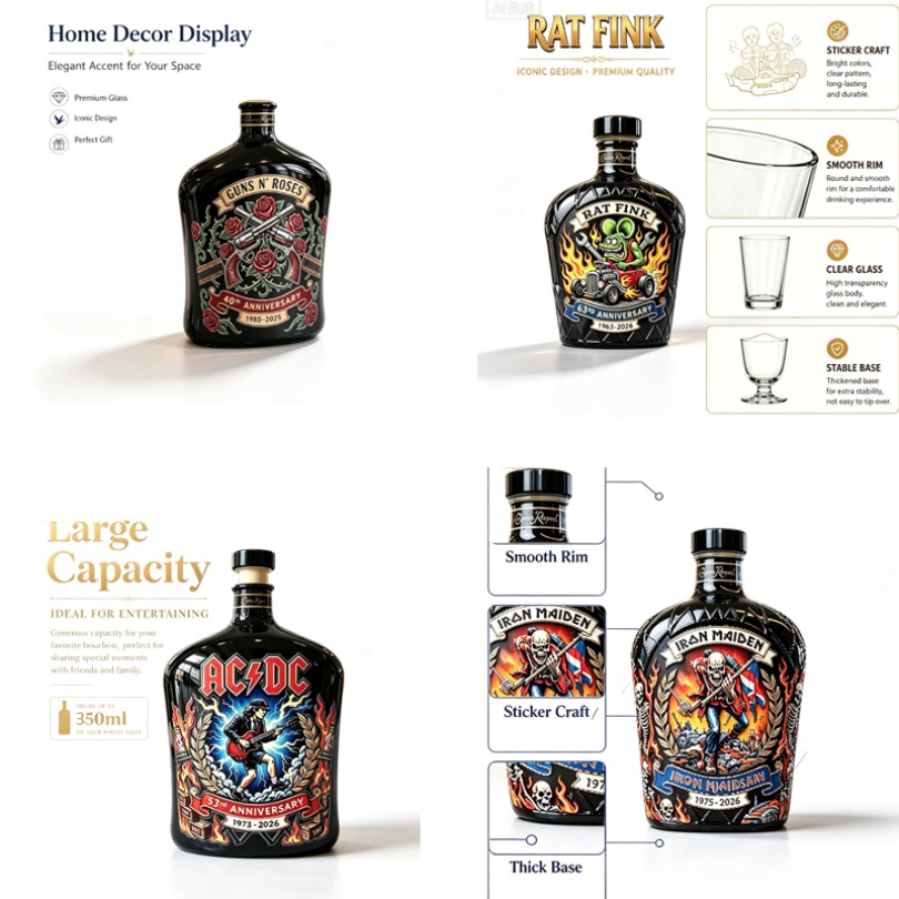 Rock  Pattern Whiskey Decanter - Vintage Collectible Glass ulasan dan harga