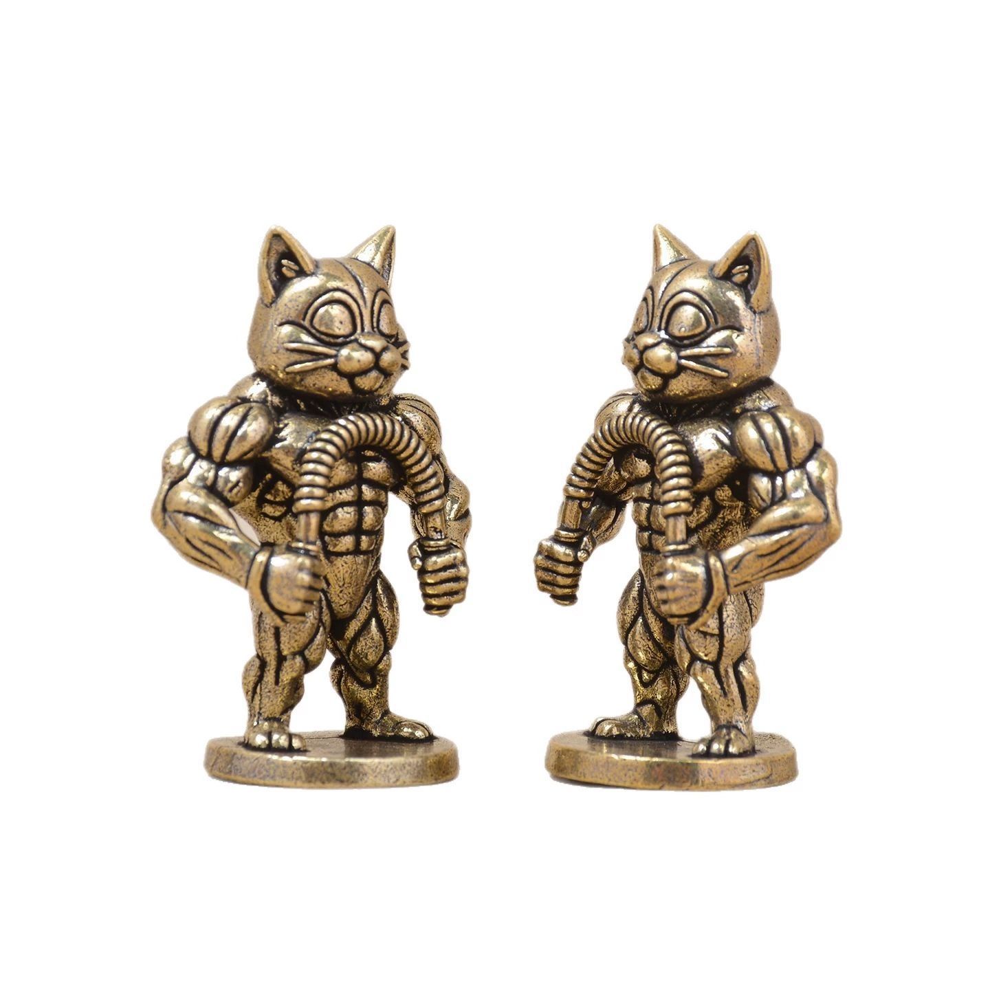 1PC Mini Brass Statue of A Mus - Vintage Collectible Christmas Ornaments ulasan dan harga