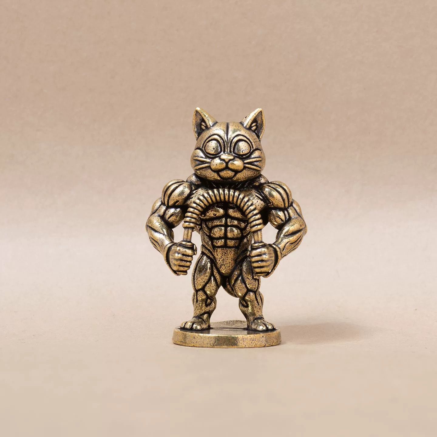 1PC Mini Brass Statue of A Mus - Vintage Collectible Christmas Ornaments ulasan dan harga