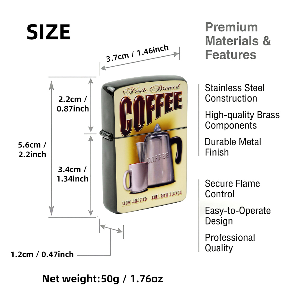 Vintage Flip Top Lighter light - Vintage Collectible Posters ulasan dan harga