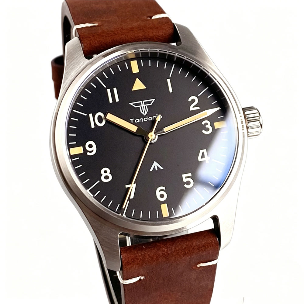 39mm Pilot Retro Men's VH31 Qu - Vintage Watch Crystal ulasan dan harga