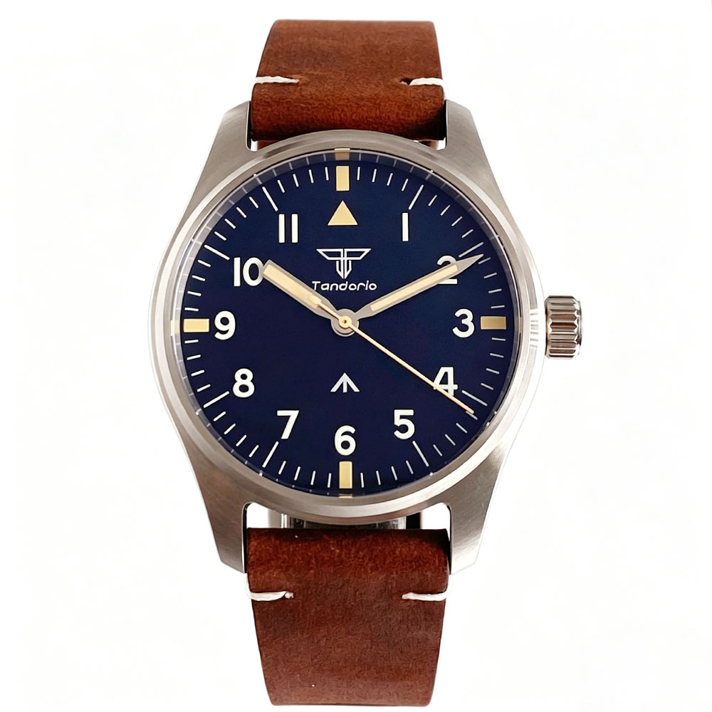 39mm Pilot Retro Men's VH31 Qu - Vintage Watch Crystal ulasan dan harga