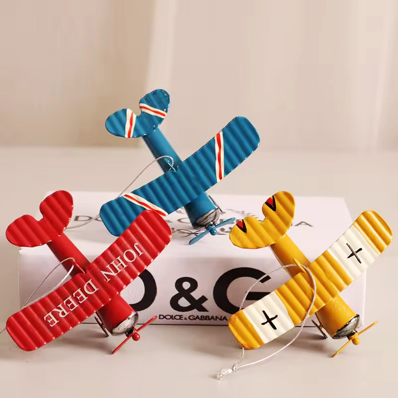Vintage Metal Airplane Model R - Vintage Collectible Christmas Ornaments ulasan dan harga