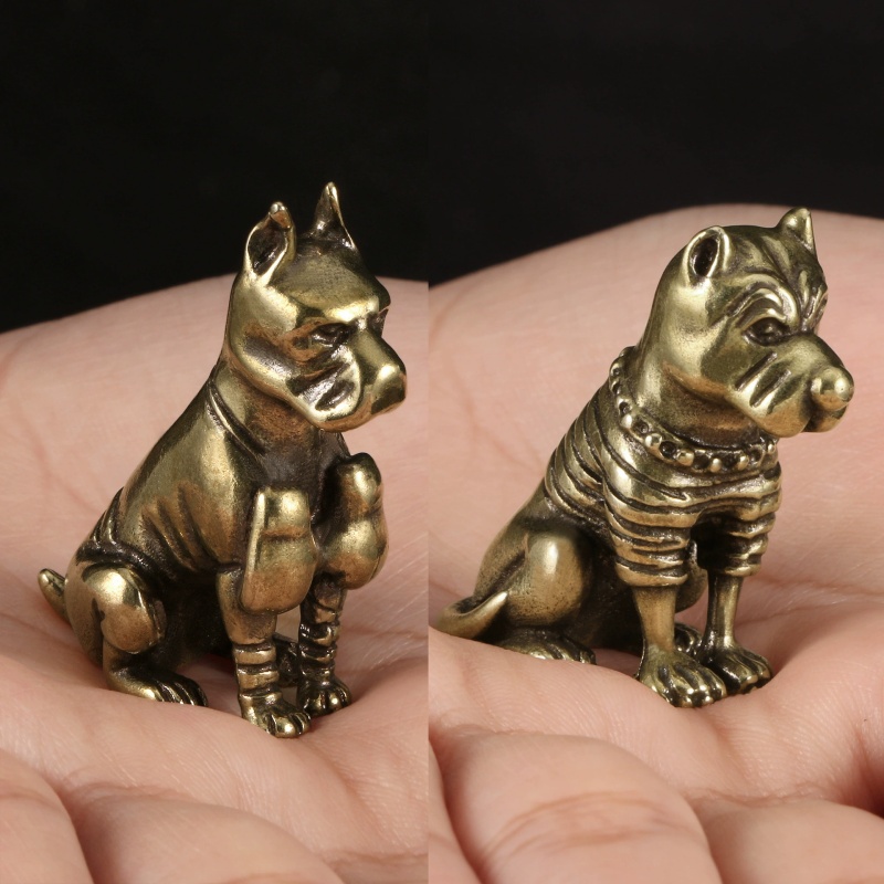 Vintage Solid Brass Pitbull Bu - Vintage Collectible Christmas Ornaments ulasan dan harga