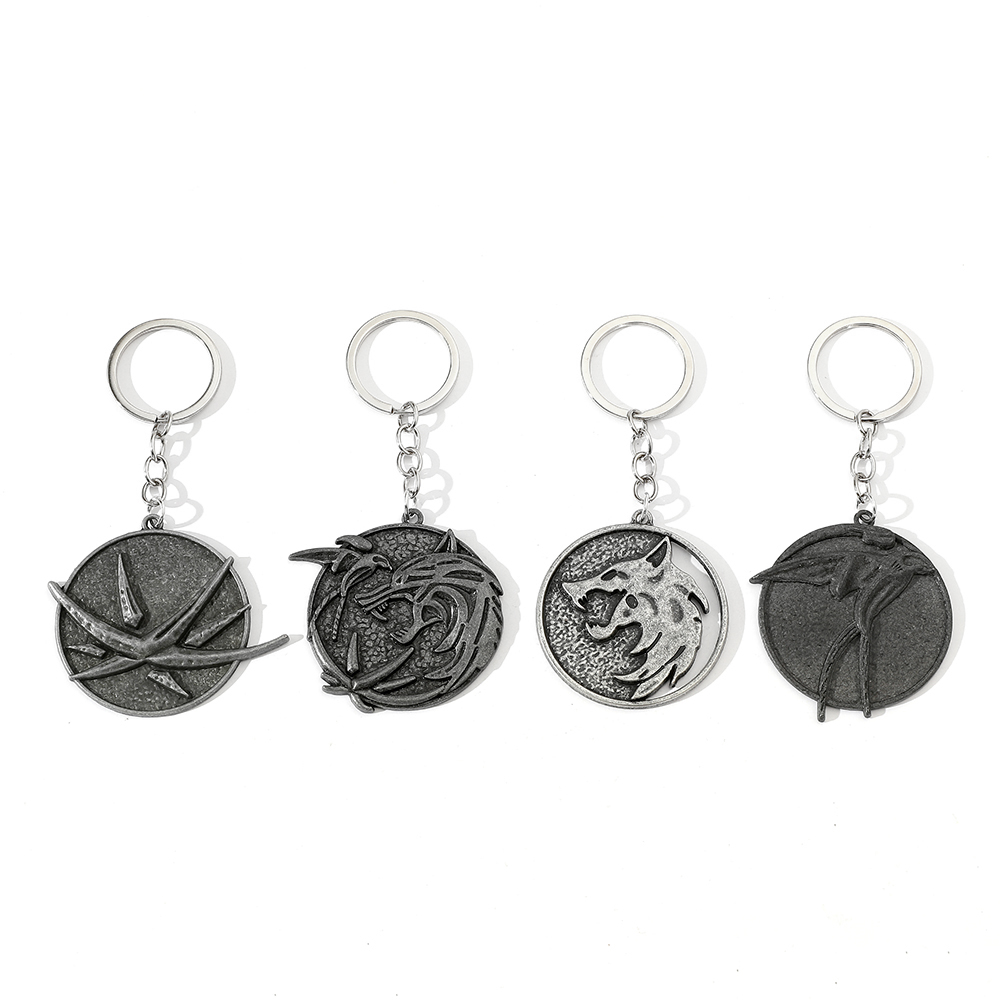 Vintage Wolf Head Keychain Gam - Vintage Item ulasan dan harga