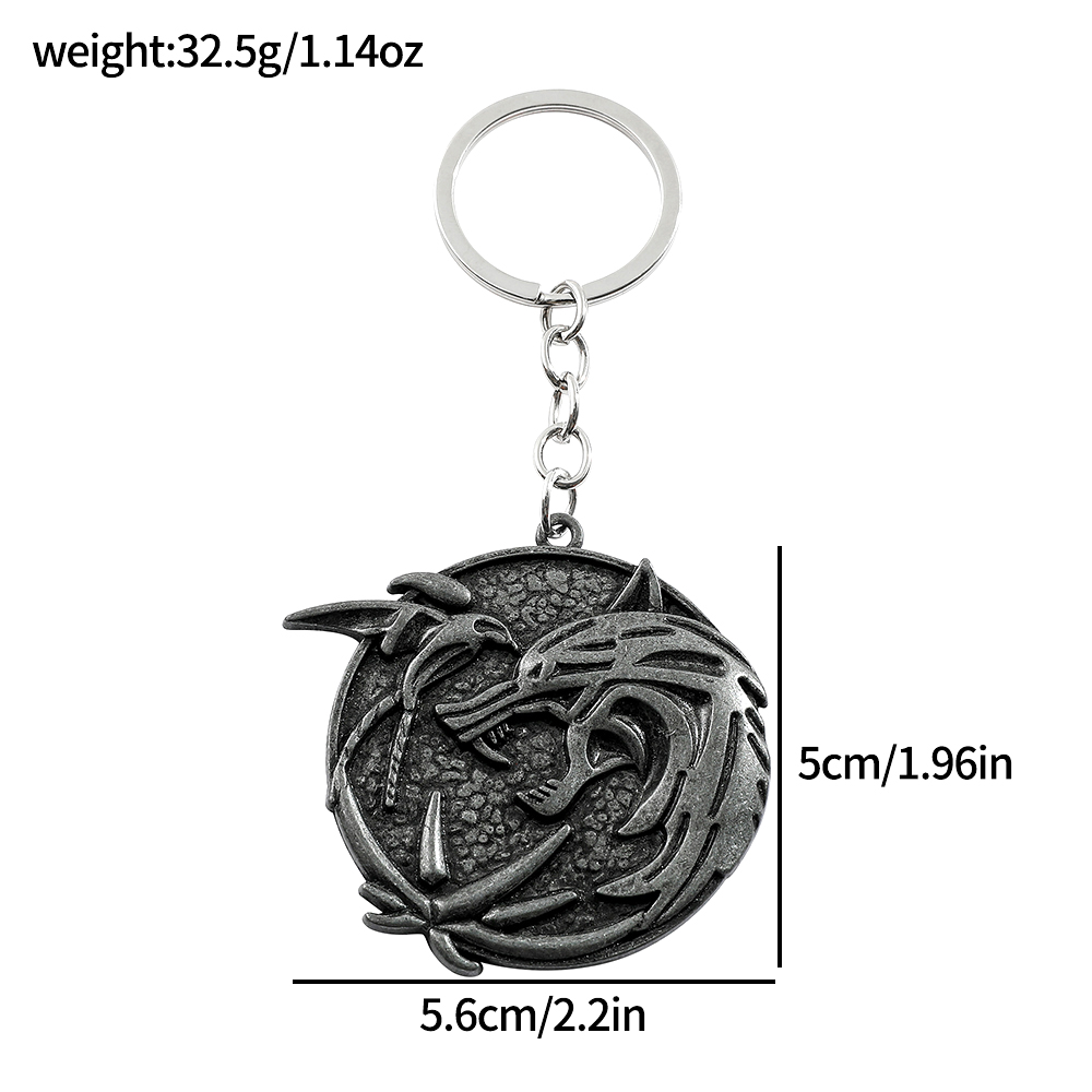 Vintage Wolf Head Keychain Gam - Vintage Item ulasan dan harga