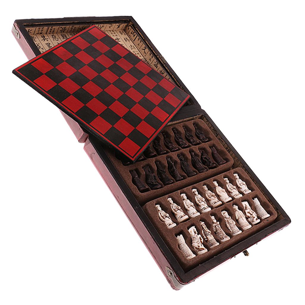 Chinese Chess Set Wooden Minia - Vintage Collection Playset ulasan dan harga