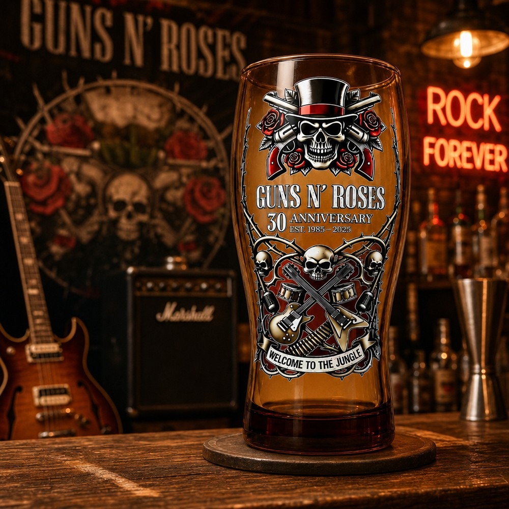 Guns N' Roses Memorial Beer Mu - Vintage Collectible Glass ulasan dan harga