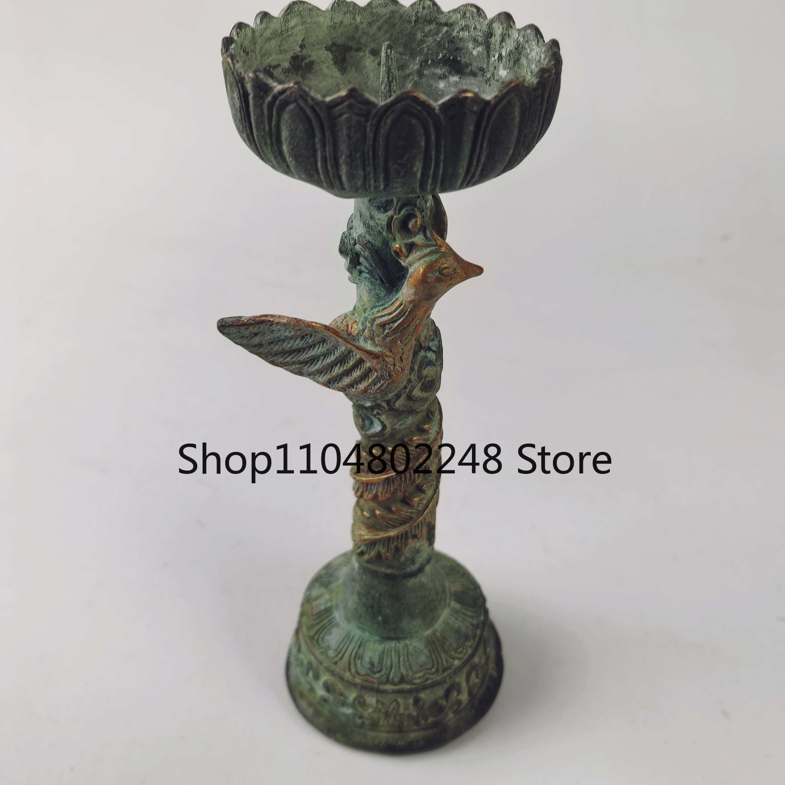 Old Bronze Relief carved Gilde - Collectible Vintage Lamps ulasan dan harga