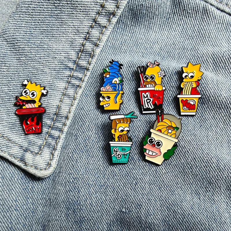 6pcs Set The Simpsons Cute fun - Vintage Item ulasan dan harga