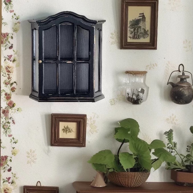 Vintage Distressed Wood Wall C - Vintage Collectible Glass ulasan dan harga