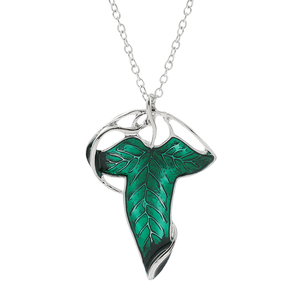 Vintage Green Leaf Pendant Nec - Vintage Item ulasan dan harga
