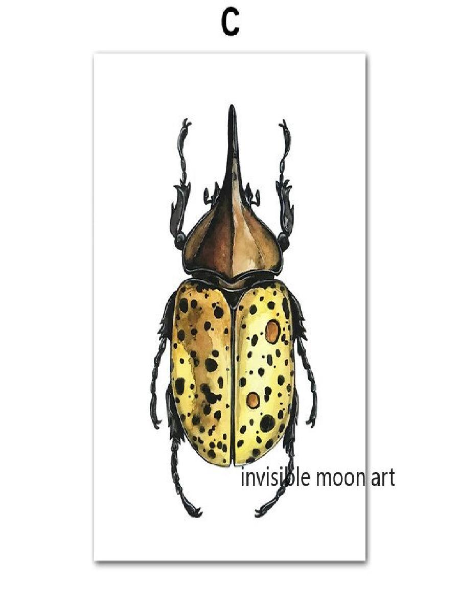 Vintage Insect Art Colorful Be - Vintage Collectible Posters ulasan dan harga