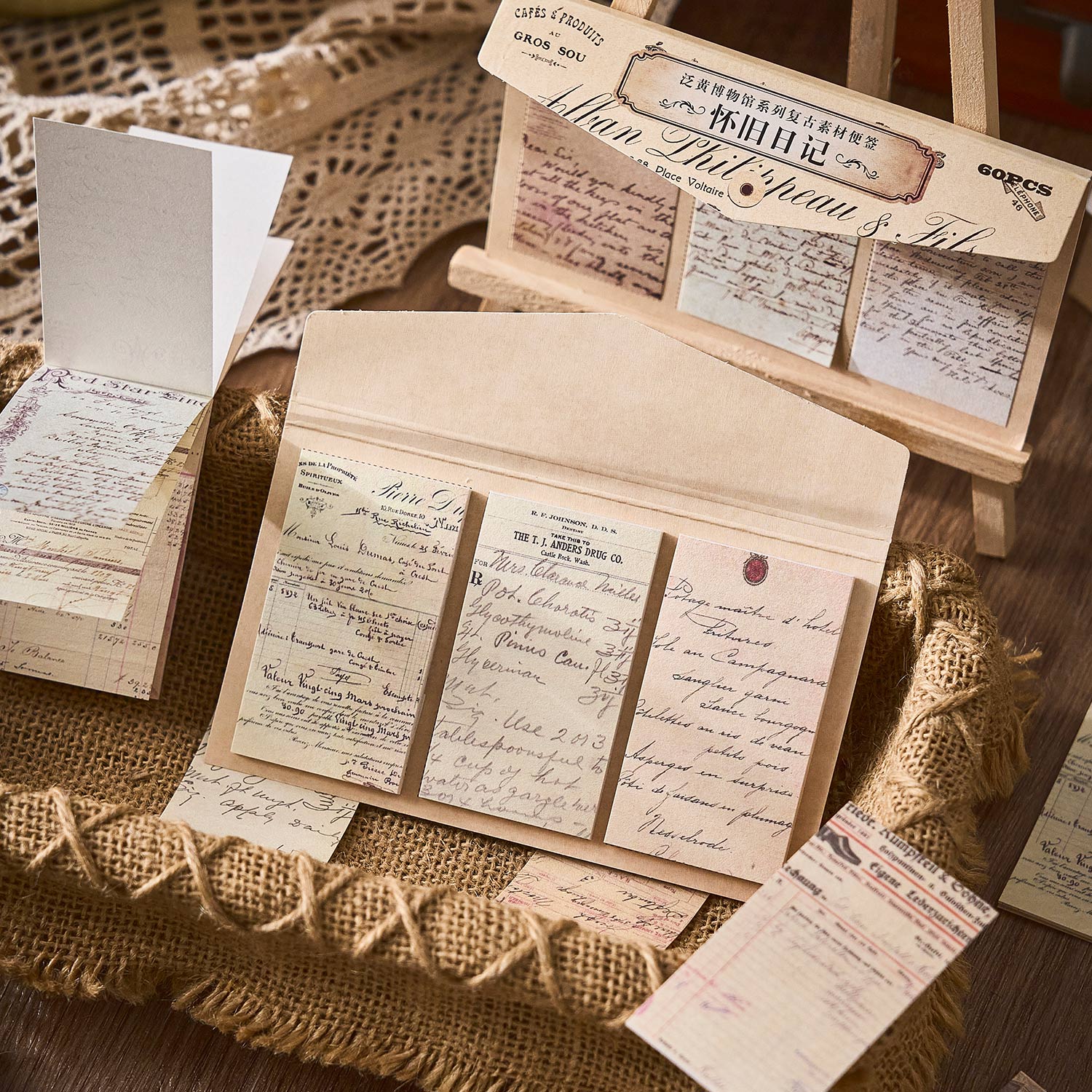 60pcs/pack Vintage Materials B - Vintage Collectible Books ulasan dan harga