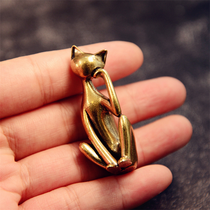 Meditation Cat Figurines Vinta - Vintage Collectible Christmas Ornaments ulasan dan harga