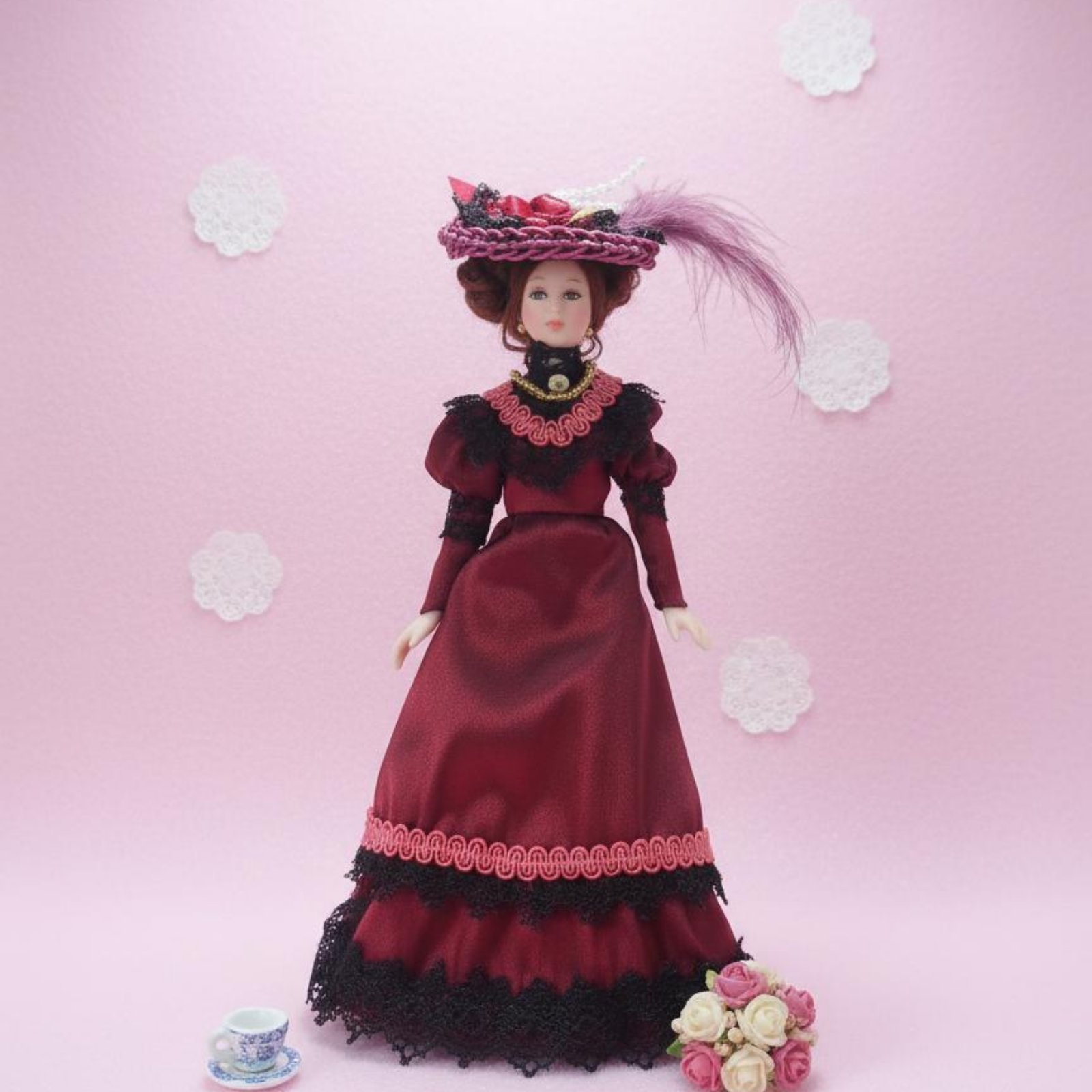 1:12 Victorian Porcelain Doll  - Vintage Collectible Porcelain Dolls ulasan dan harga
