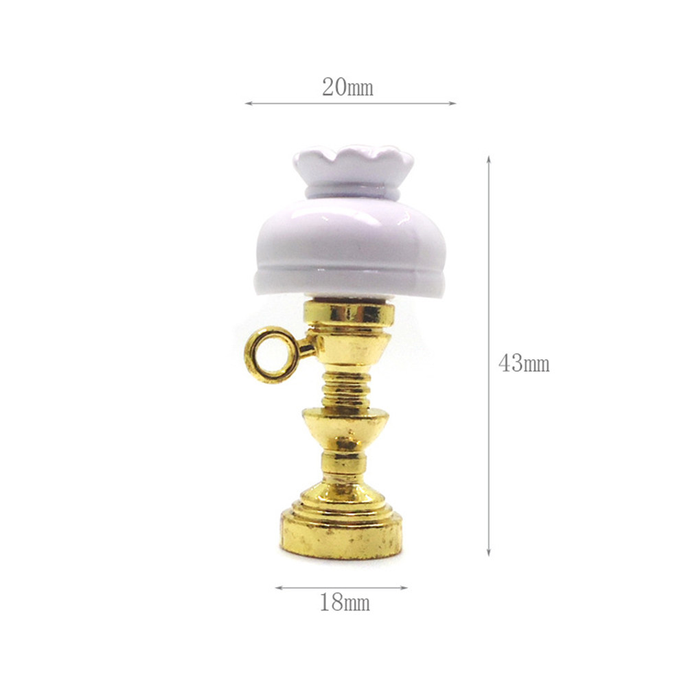 Mini White Lampshade Table Lam - Collectible Vintage Lamps ulasan dan harga