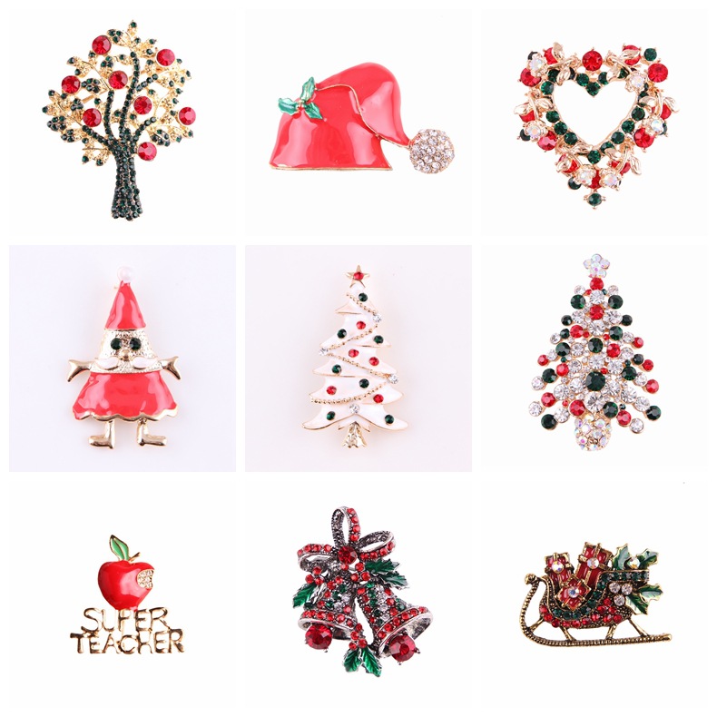 Vintage Rhinestone Christmas B - Vintage Collectible Santa ulasan dan harga