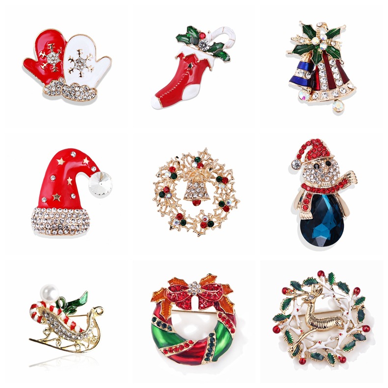 Vintage Rhinestone Christmas B - Vintage Collectible Santa ulasan dan harga