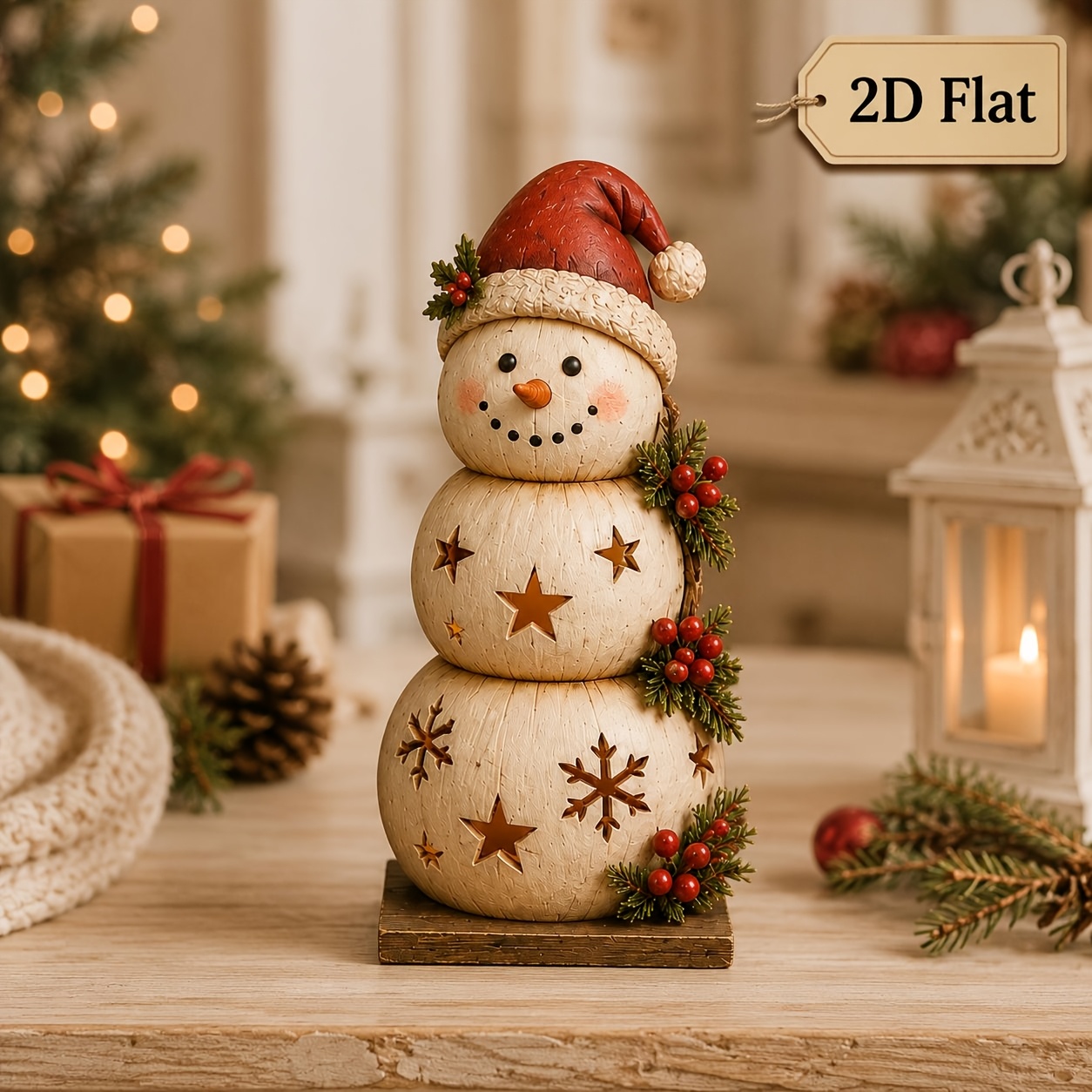 6/3 Piece Set, Random Styles,  - Vintage Collectible Santa ulasan dan harga