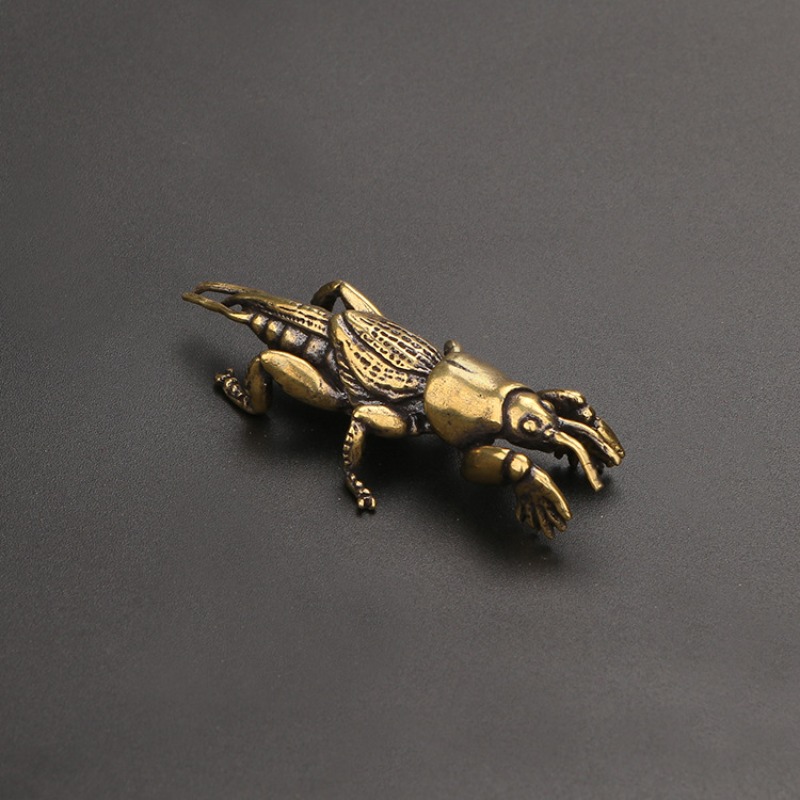 1 PC Solid Brass Carved Mini I - Vintage Collectible Christmas Ornaments ulasan dan harga