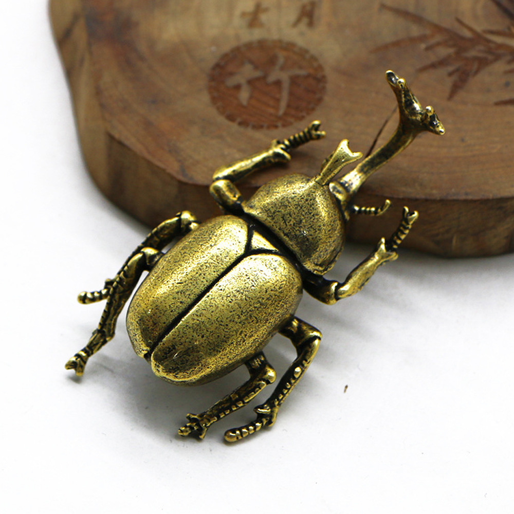 Vintage Brass Beetle Insect St - Vintage Collectible Christmas Ornaments ulasan dan harga