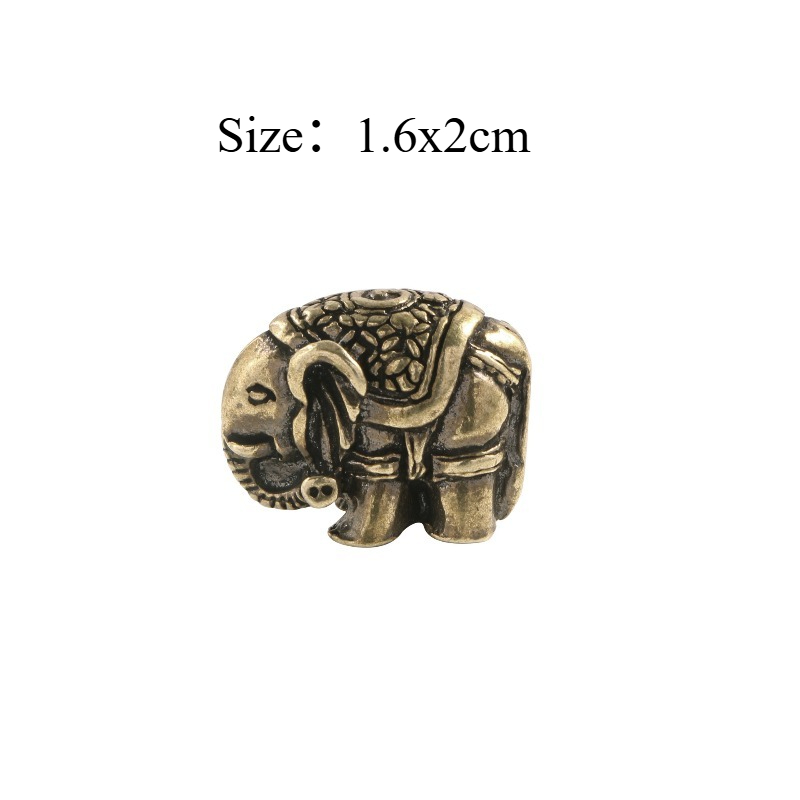 1 PC Cute Elephant Solid Brass - Vintage Collectible Christmas Ornaments ulasan dan harga