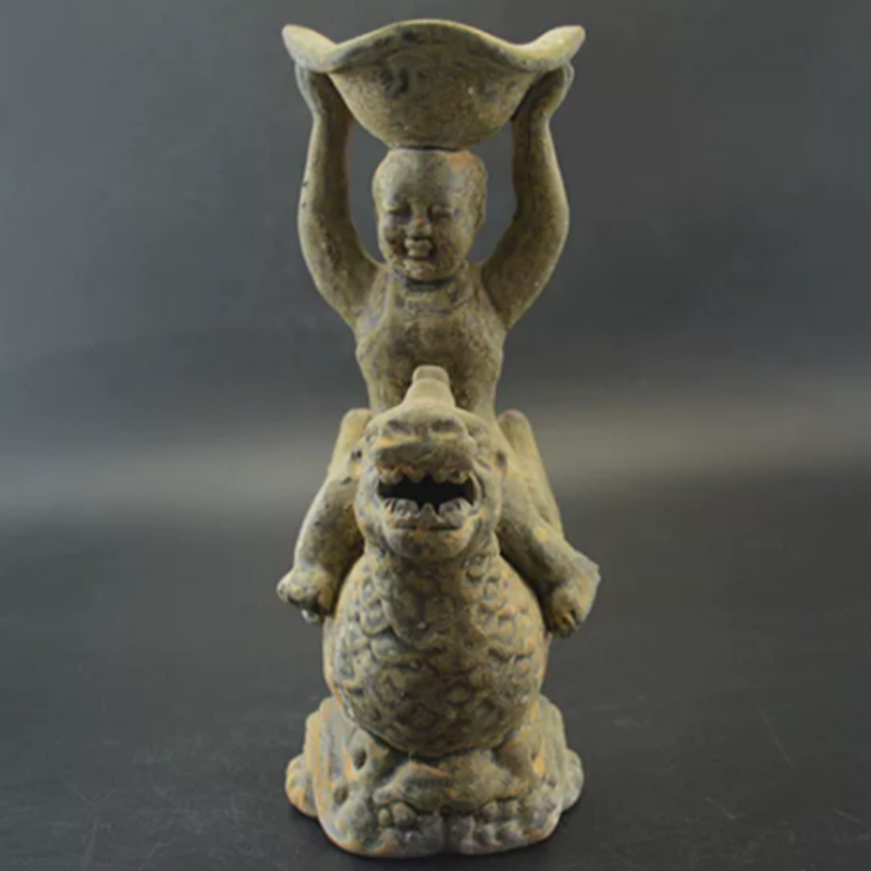 Vintage Yue Kiln Qilin Oil Lam - Collectible Vintage Lamps ulasan dan harga