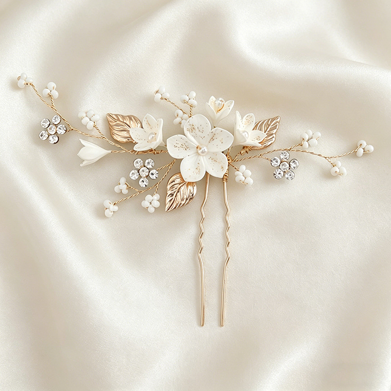 Bride Headpiece Hairpin Pearl  - Vintage Item ulasan dan harga