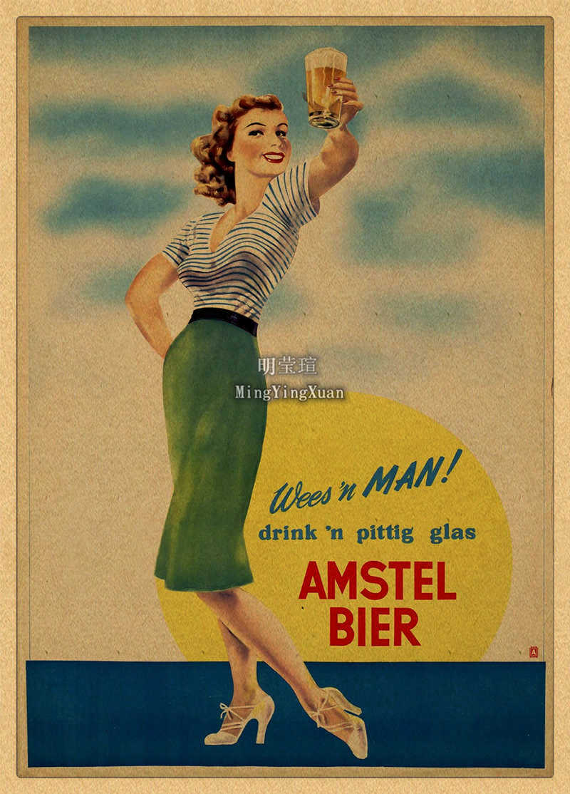 Vintage Beer Wine Drink Chart  - Vintage Collectible Posters ulasan dan harga