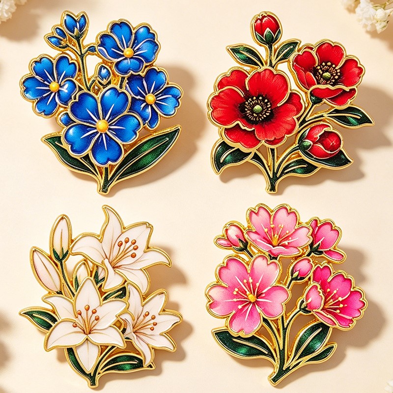 Cute Vintage Colorful Floral E - Vintage Item ulasan dan harga