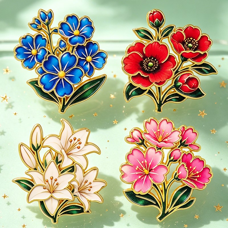 Cute Vintage Colorful Floral E - Vintage Item ulasan dan harga