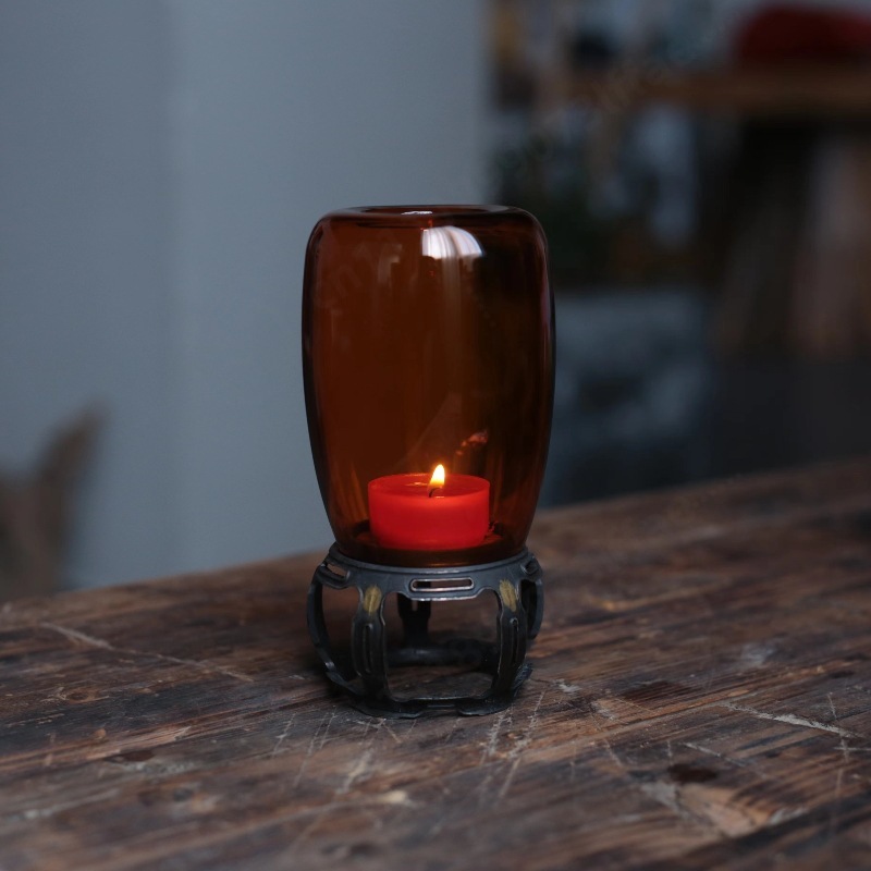Vintage Glass Candle Holder Ze - Collectible Vintage Lamps ulasan dan harga