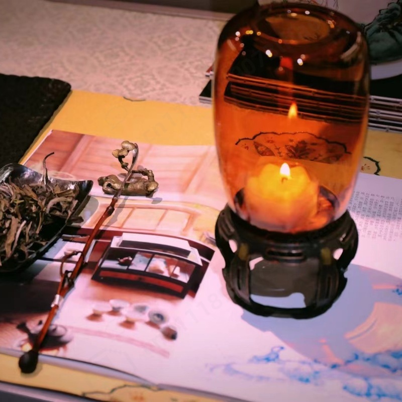 Vintage Glass Candle Holder Ze - Collectible Vintage Lamps ulasan dan harga