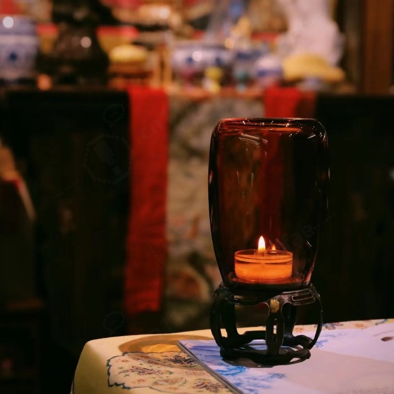 Vintage Glass Candle Holder Ze - Collectible Vintage Lamps ulasan dan harga