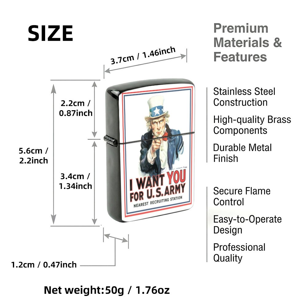 Vintage Flip Top Lighter light - Vintage Collectible Posters ulasan dan harga