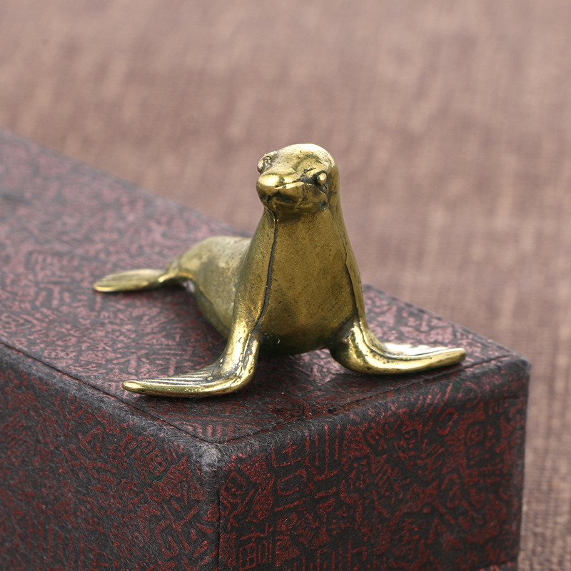 Brass Seal Desk Decoration Ani - Vintage Collectible Christmas Ornaments ulasan dan harga