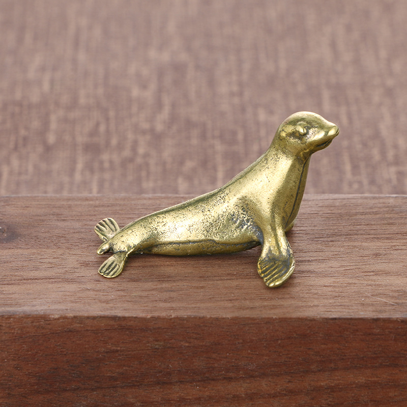Brass Seal Desk Decoration Ani - Vintage Collectible Christmas Ornaments ulasan dan harga