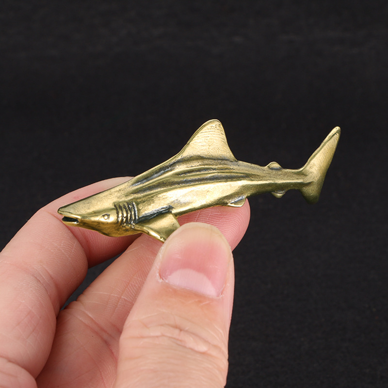 Vintage Brass Shark Figurine,  - Vintage Collectible Christmas Ornaments ulasan dan harga