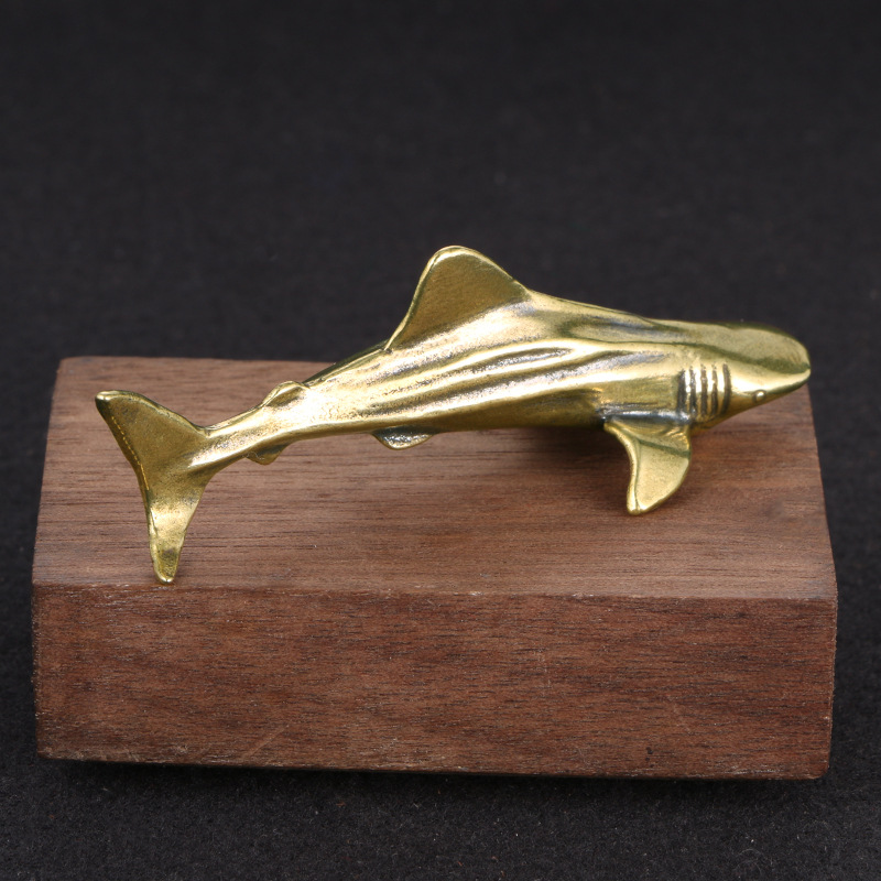 Vintage Brass Shark Figurine,  - Vintage Collectible Christmas Ornaments ulasan dan harga